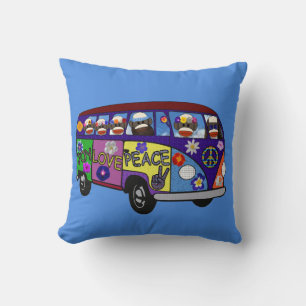Coussin Bus de la Paix du Singe Chaussette 