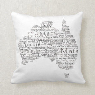 Coussin Busfire Special Edition Aussie Slang Map