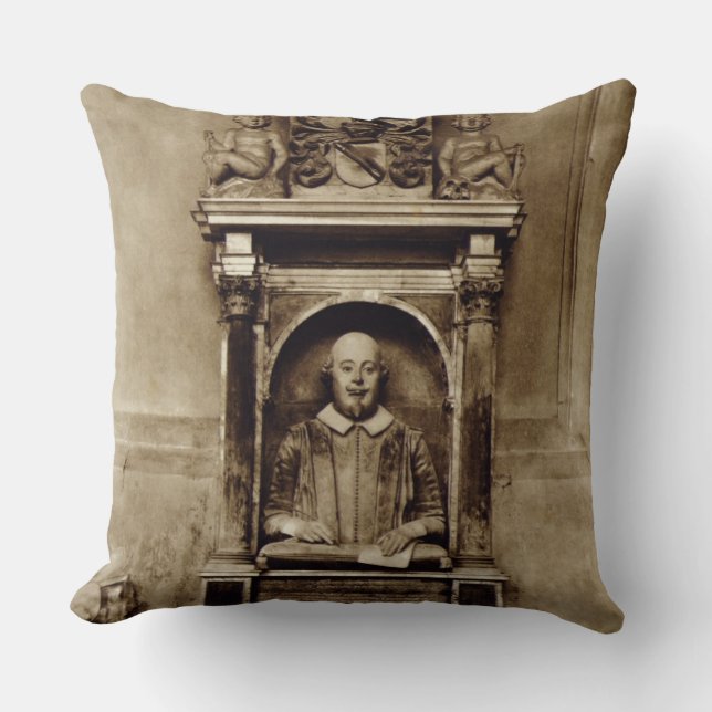 Coussin Buste de William Shakespeare (1564-1616) et (Recto)