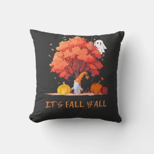 Coussin C’est automne Y’all Citrouille Gnome Autumn Tree