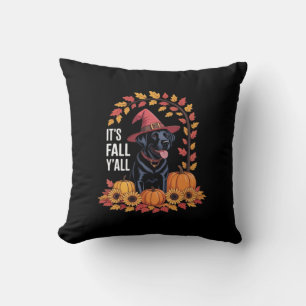 Coussin C’est l’automne Y’all Halloween Thanksgiving Drôle