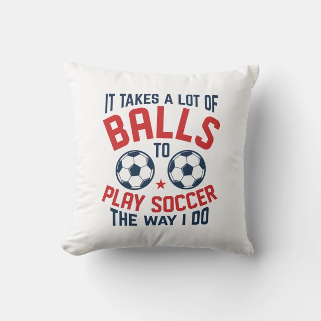 Coussin Ça Prend Beaucoup De Boules (Recto)