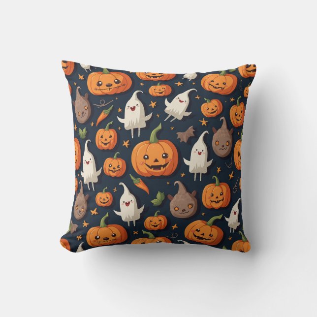 Coussin Ça vous donne une joyeuse Halloween. (Recto)