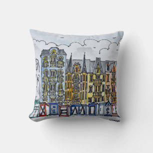 Coussin Cabanes le long de la promenade Wimereux, France