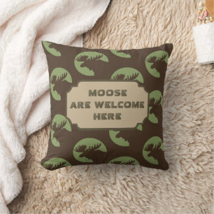 Coussin Cabine Motif Brown du cercle d'orignaux