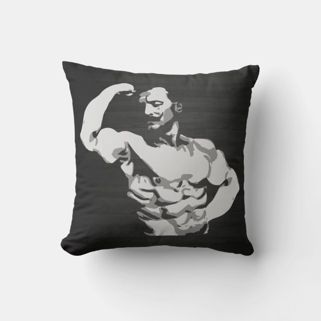Coussin Câble de biceps d'Eugen Sandow - culturisme (Recto)
