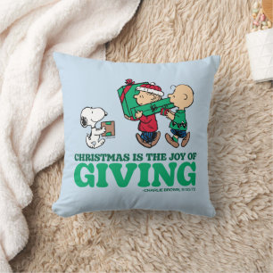 Coussin cacahuètes   Noël est la joie de donner