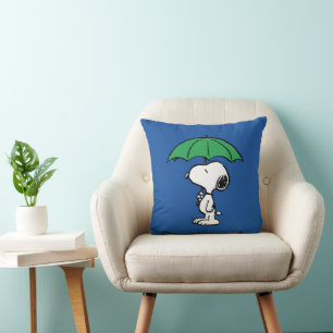 Coussin cacahuètes Parapluie vert Snoopy