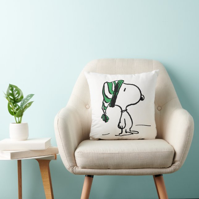 Coussin cacahuètes | Snoopy Green Casquette de neige (Chaise)