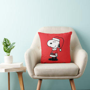 Coussin cacahuètes   Snoopy Santa Claus