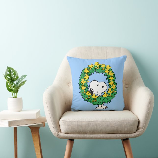Coussin cacahuètes | Snoopy & Woodstock Chemise de Noël (Chaise)