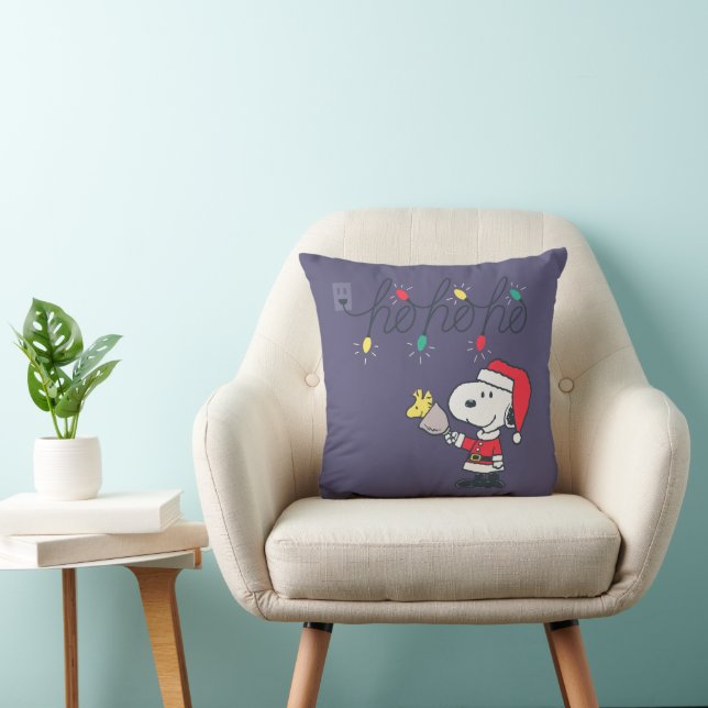 Coussin cacahuètes | Snoopy & Woodstock Ho Ho Ho (Chaise)