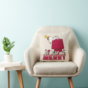 Coussin cacahuètes   Snoopy & Woodstock Joyeux Sweat moche