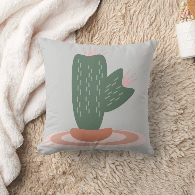 Coussin Cactus épineux sur tapis (Couverture)