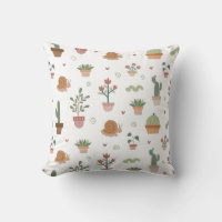 Cactus mignons et succulents motif