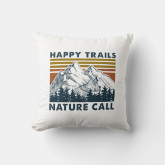Coussin Cadeau Camper | Happy Trails Nature Call Anniversa