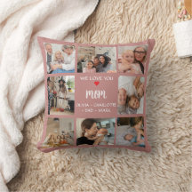 Coussin Cadeau Collage Photo Pour Maman - Album P