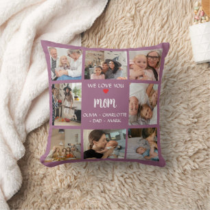 Coussin Cadeau Collage Photo Pour Maman - Album P