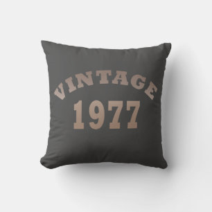 Coussin Cadeau d'anniversaire de 1977 millésime