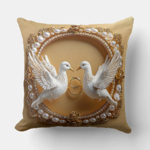 Coussin Cadeau d'anniversaire de mariage Colombes
