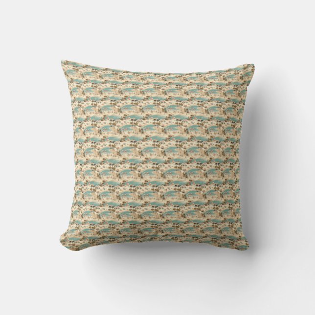 Coussin Cadeau d'anniversaire | Le soleil tropical réchauf (Recto)