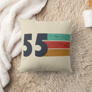 Coussin Cadeau d'anniversaire millésime 1955
