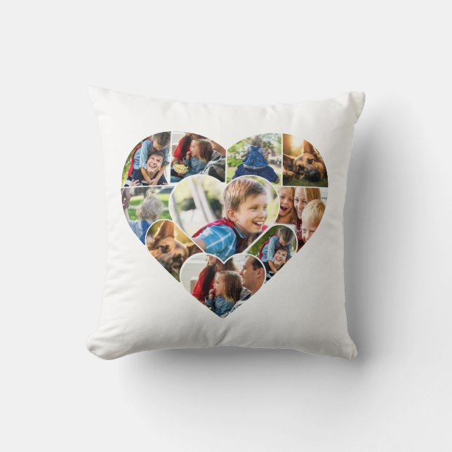 Coussin Cadeau de collection photo personnalisée (Recto)