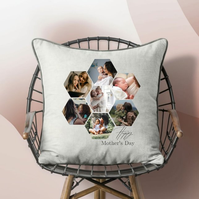 Coussin Cadeau de la Fête des Mères Personnalisé MOMMY Pho (Créateur téléchargé)