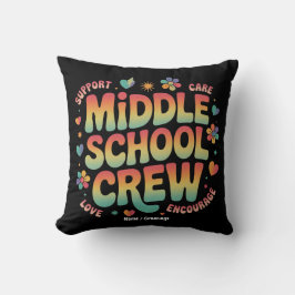 Coussin Cadeau de l'équipe du collège Enseignant Vintage C