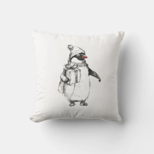 Coussin Cadeau de maintien de pingouin mignon