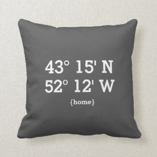 Coussin Cadeau de mariage d'adresse debut de piste de