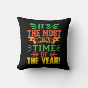 Coussin Cadeau De Noël C'Est Le Moment Le Plus Merveilleux