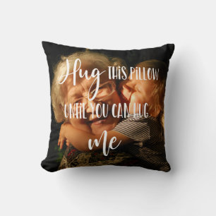 Coussin cadeau de Noël pour un étreinte photo grand-pare