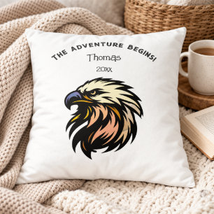 Coussin Cadeau de retraite Aigle Masculin Aventure