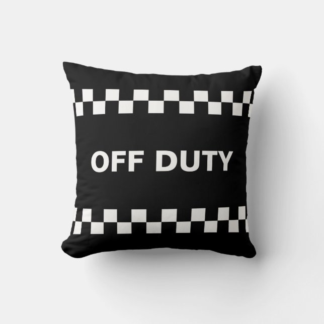 Coussin Cadeau de retraite de la police (Recto)