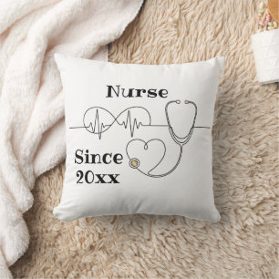 Coussin Cadeau de soins infirmiers personnalisé avec oreil