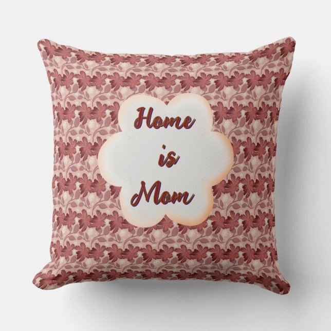 Coussin Cadeau floral personnalisé et sur mesure pour la f (Recto)