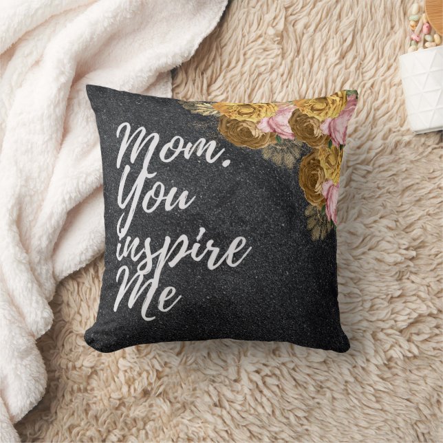 Coussin Cadeau Floral Pour Moms (Couverture)