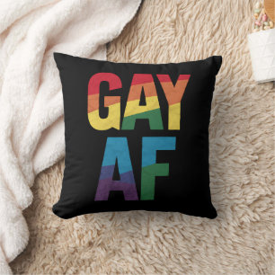 Coussin Cadeau gay AF LGBT Fierté Mois de la fierté