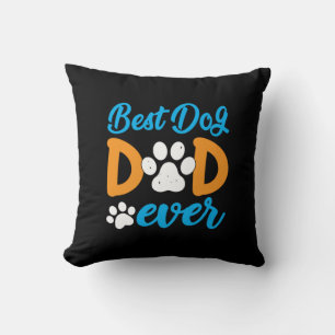 Coussin Cadeau grand-père Meilleur papa de chien jamais
