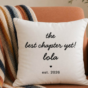 Coussin Cadeau Lola Pillow Meilleur chapitre à ce jour