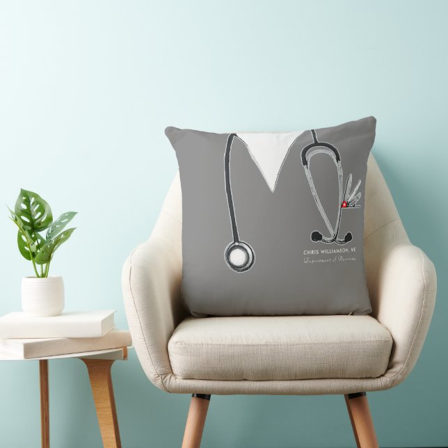 Coussin Cadeau médecin unique (Chaise)