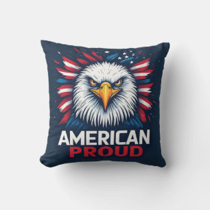 Coussin Cadeau Patriotique Drapeau USA Fierté Américaine