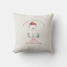 Cadeau personnalisé ambiance Noël aquarelle ours p