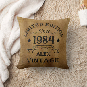 Coussin Cadeau personnalisé de 40 ans pour un quarantième 