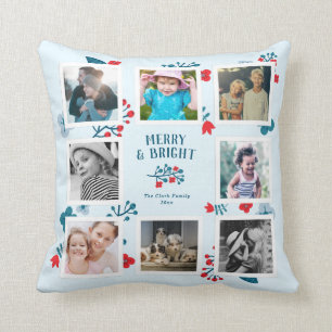 Coussin Cadeau personnalisé par collage carré de photo