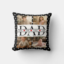 Cadeau personnalisé pour papa avec 4 photos élégan