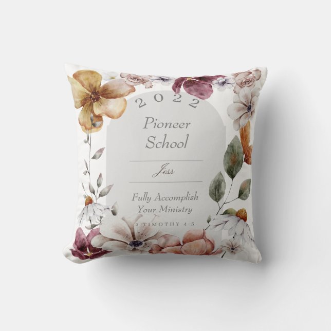 Coussin Cadeau personnalisé pour pionnier JW 2022 (Recto)