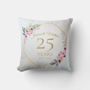 Coussin Cadeau personnalisé pour un anniversaire de mariag