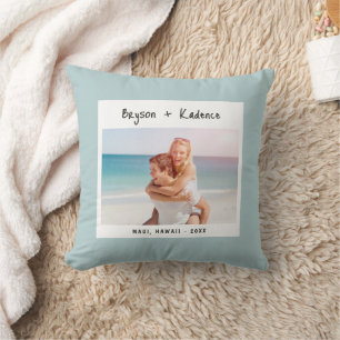 Coussin Cadeau photo de vacances personnalisé